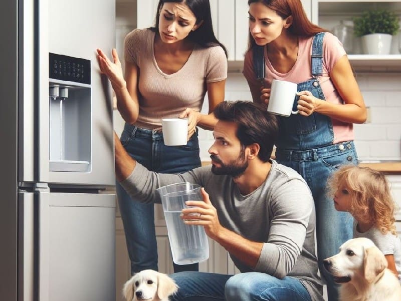 تعمیر آبریز یخچال ال جی