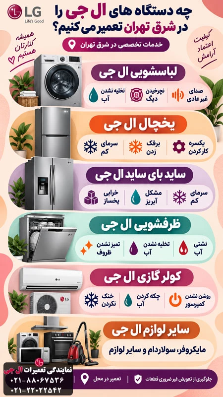 تعمیر لوازم خانگی در شرق تهران