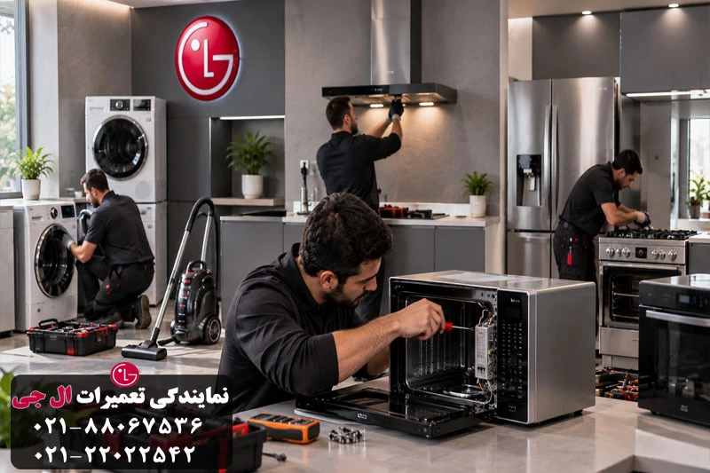 تعمیر مایکروفر، سولاردام و سایر لوازم LG